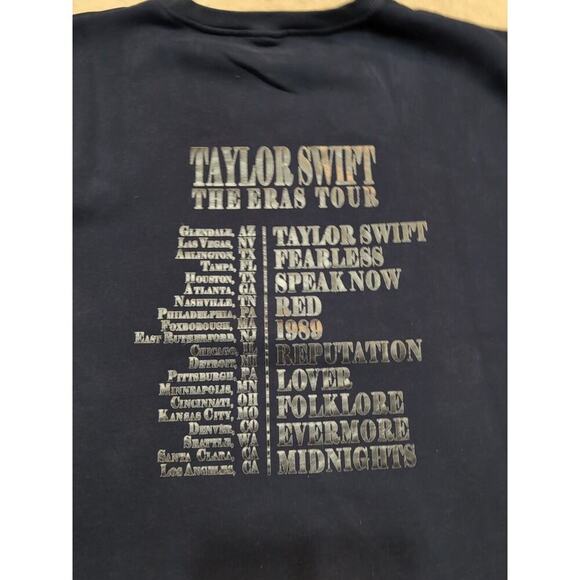 Taylor Swift The Eras Tour Sweatshirt Adult XXL Navy Long Sleeve Pull Over - Picture 5 of 5
